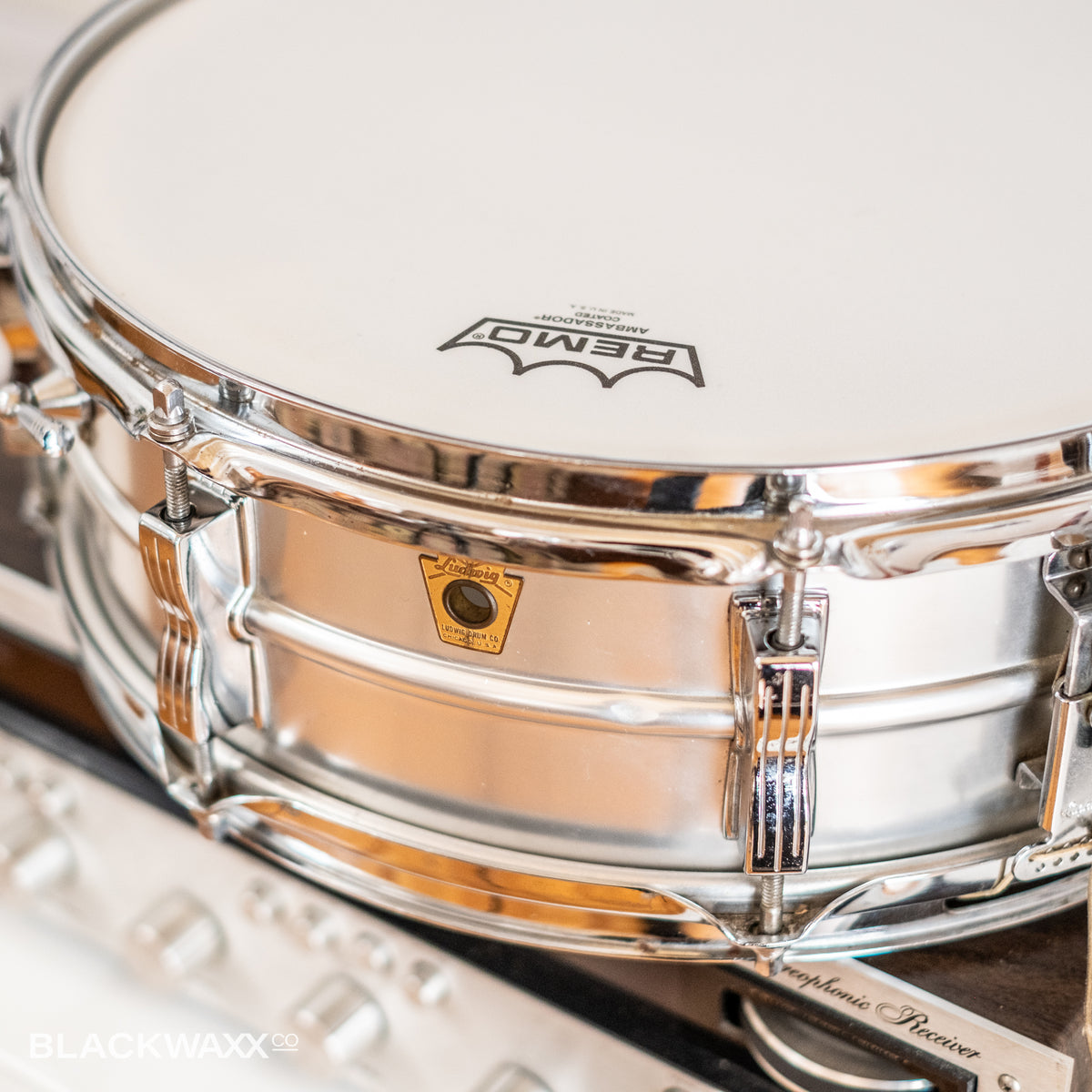 Vintage Ludwig Acrolite 14x5 serial 336453, view 13