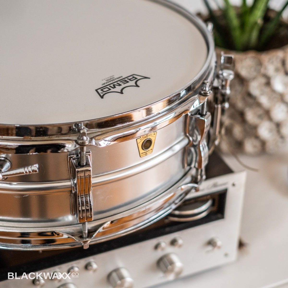 Vintage Ludwig Acrolite 14x5 serial 336453, view 14