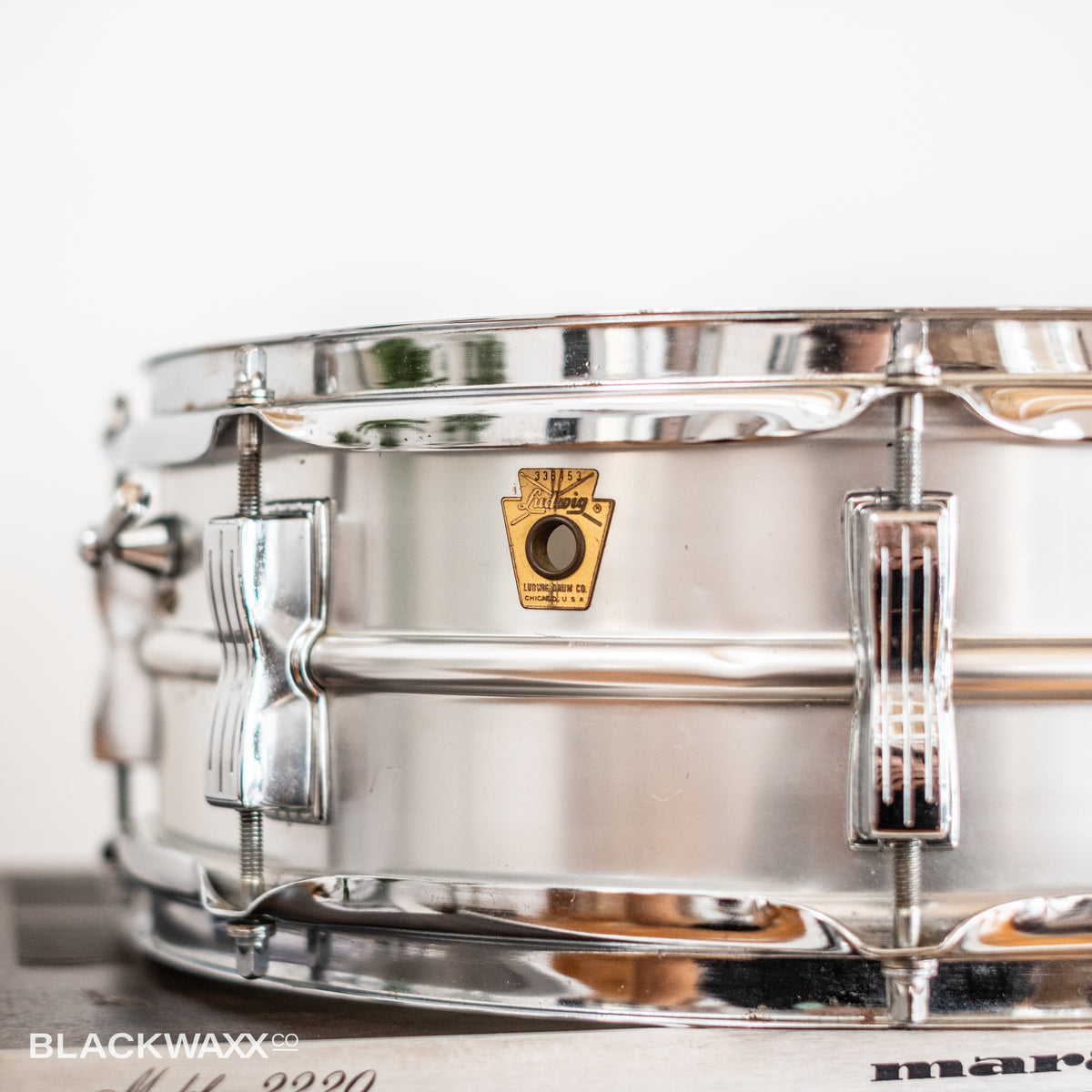 Vintage Ludwig Acrolite 14x5 serial 336453, view 9