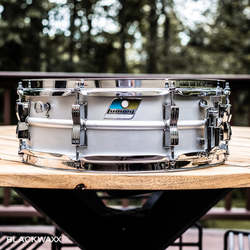 VINTAGE: Ludwig Acrolite - Pointed Blue/Olive Badge - 1016695