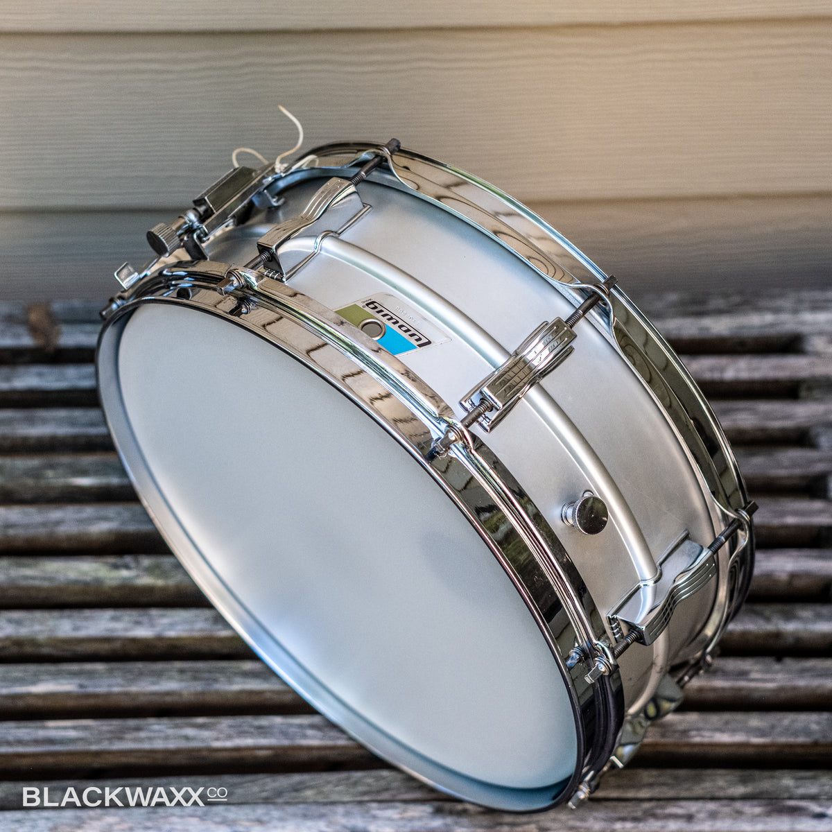 Vintage Ludwig Acrolite 14x5 - 70s Pointed Blue/Olive Badge - 1104568