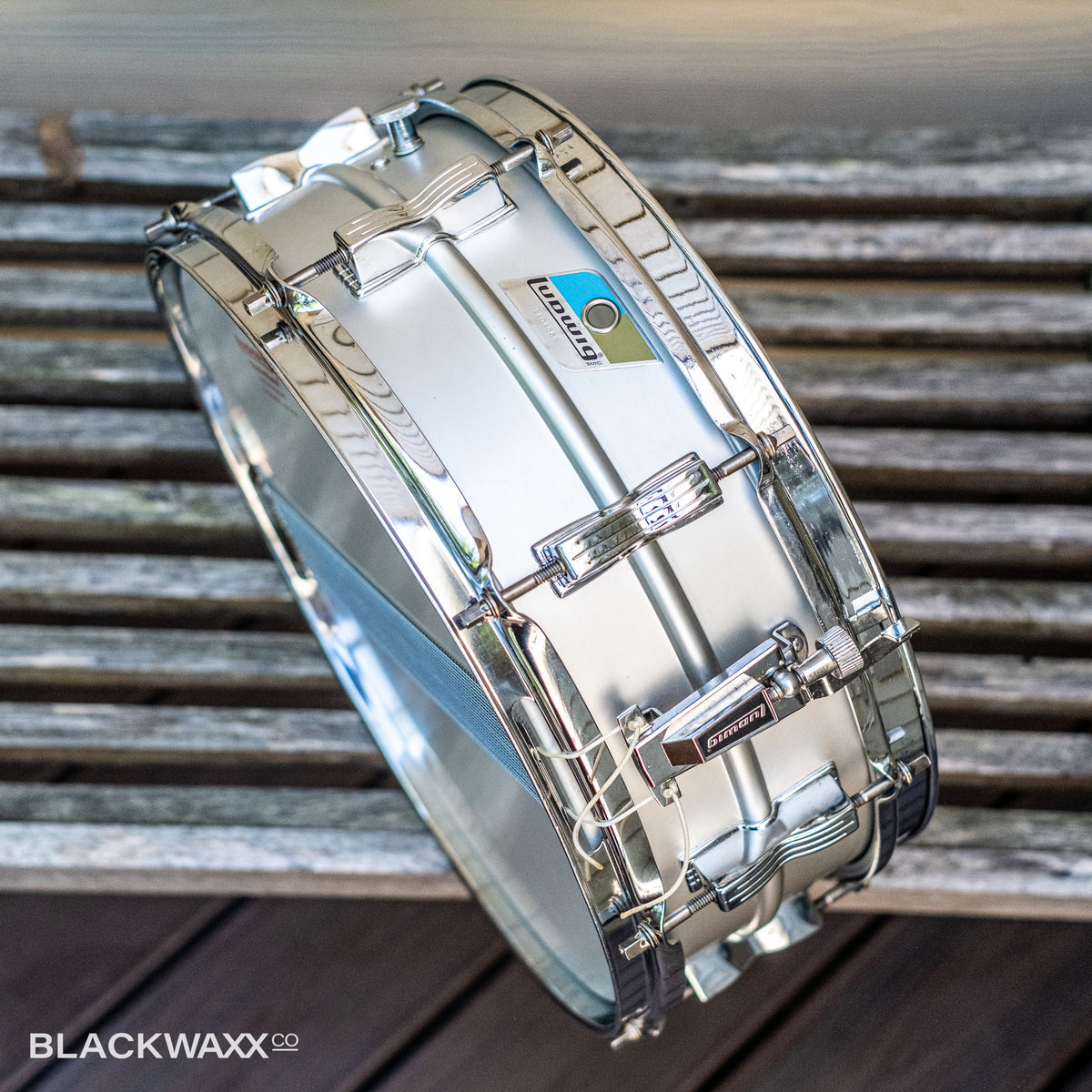 Vintage Ludwig Acrolite 14x5 - 70s Pointed Blue/Olive Badge - 1104568
