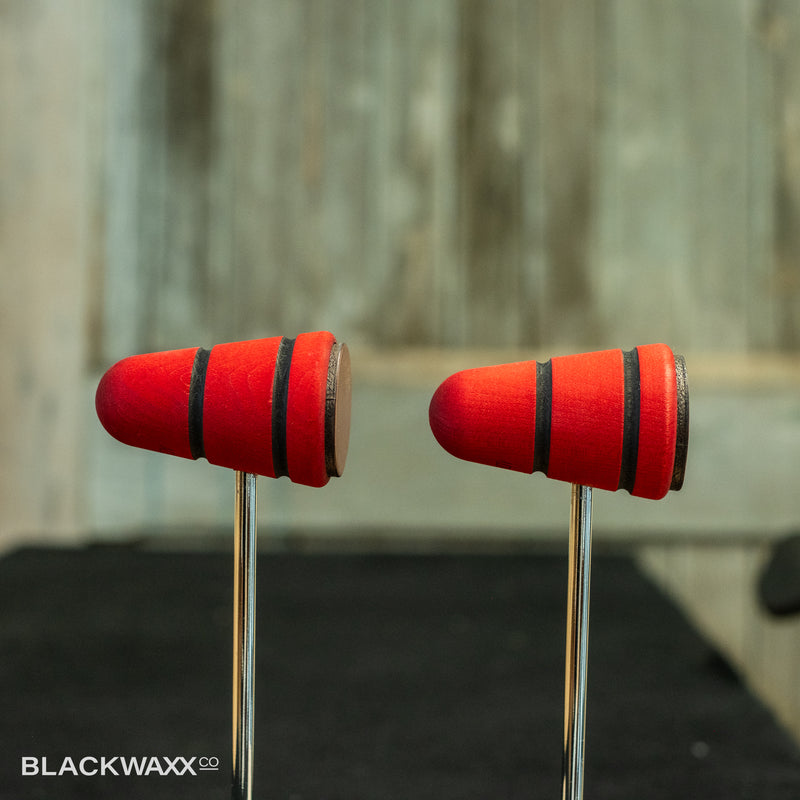 Low Boy Leather Daddy - Red with Black Stripes