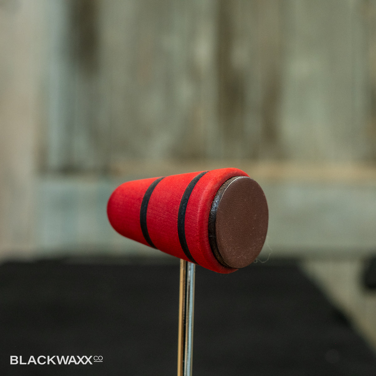 Low Boy Leather Daddy - Red with Black Stripes