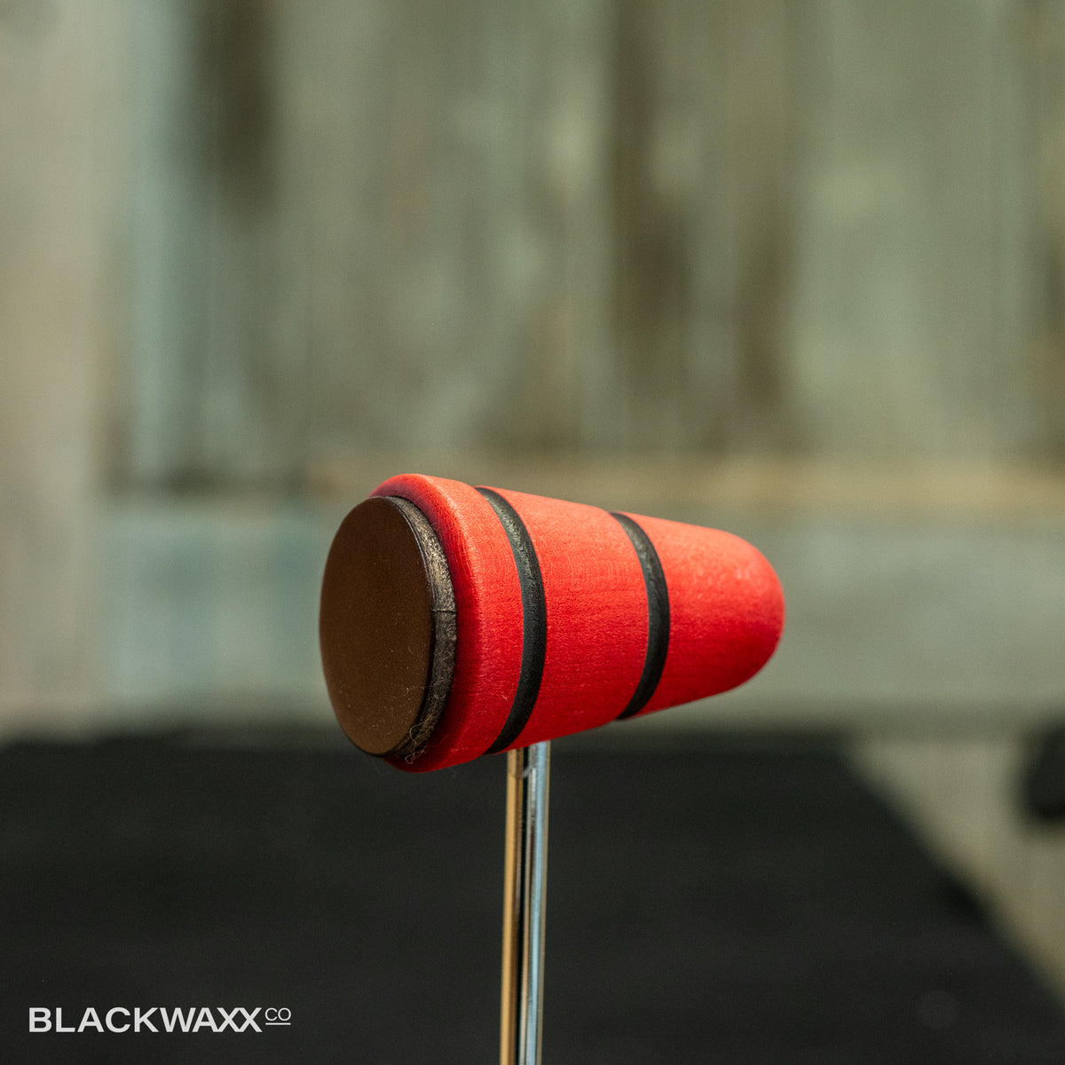 Low Boy Leather Daddy - Red with Black Stripes