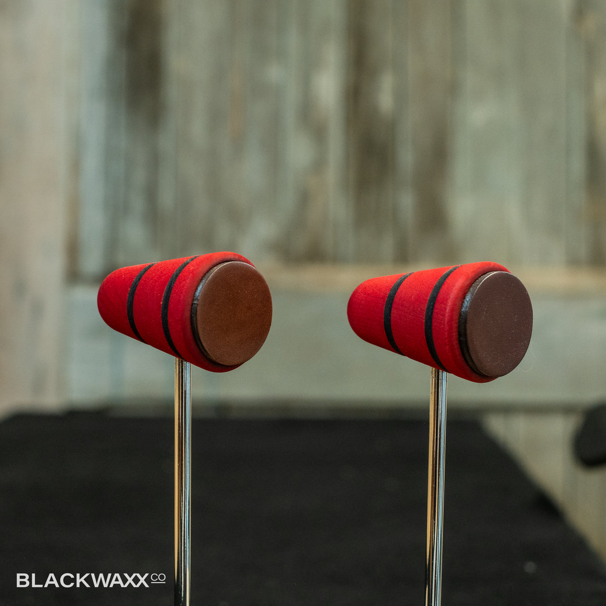 Low Boy Leather Daddy - Red with Black Stripes
