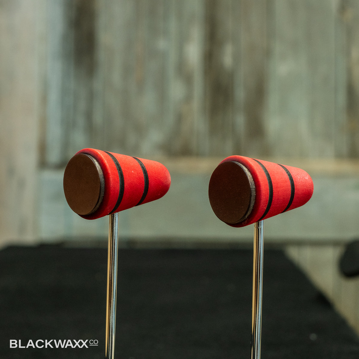 Low Boy Leather Daddy - Red with Black Stripes