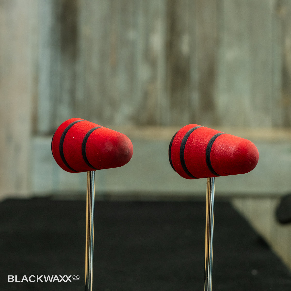 Low Boy Leather Daddy - Red with Black Stripes