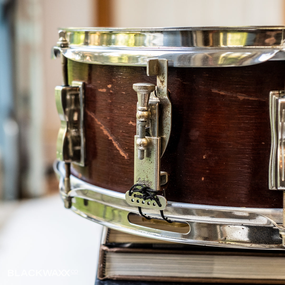VINTAGE: Ludwig Pioneer - 6 Lug - 14x5 - Natural Mahogany