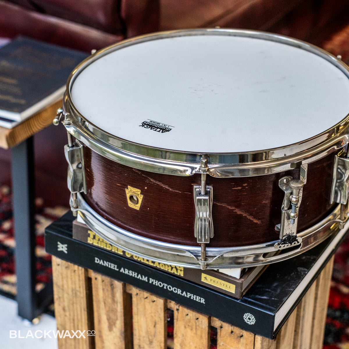 VINTAGE: Ludwig Pioneer - 6 Lug - 14x5 - Natural Mahogany