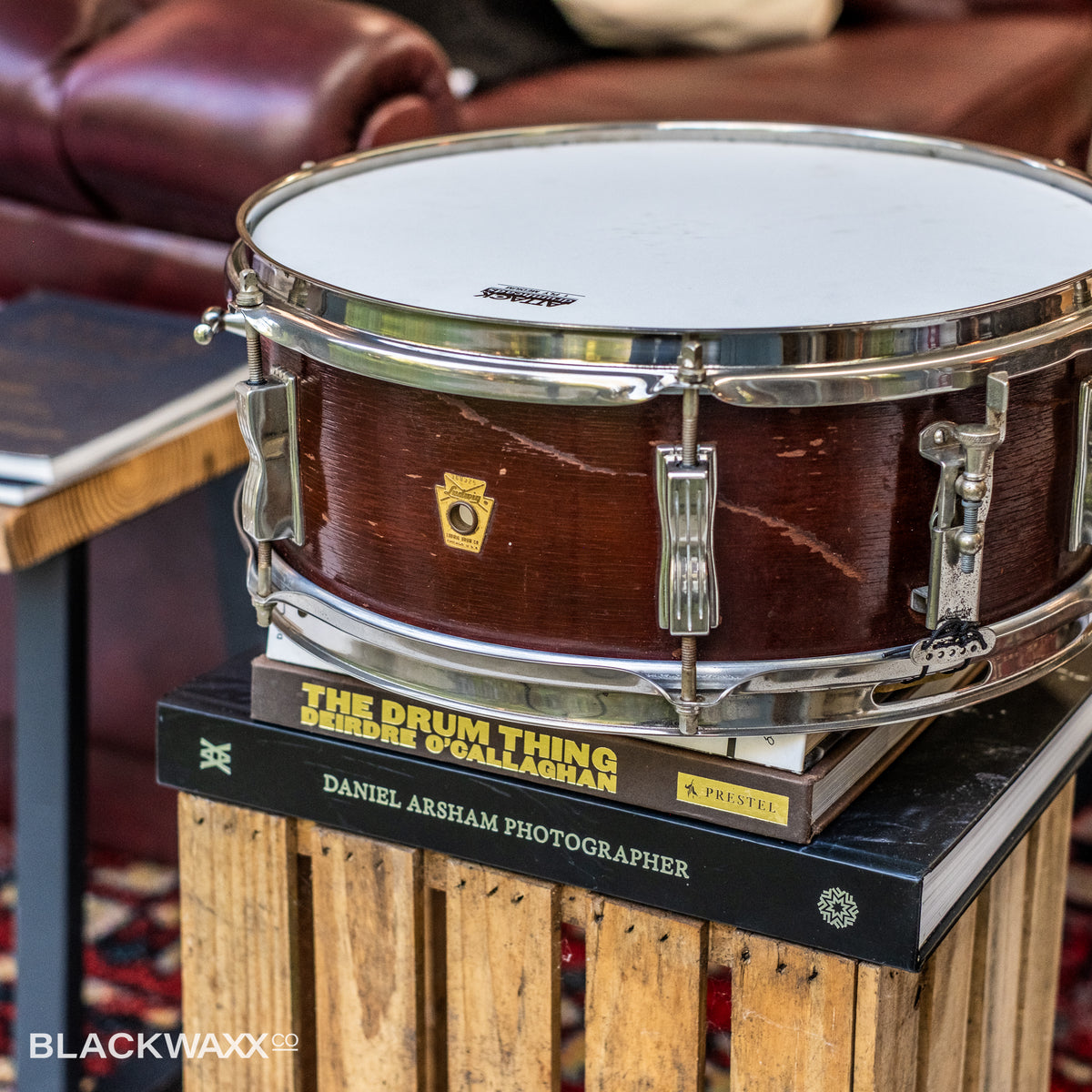 VINTAGE: Ludwig Pioneer - 6 Lug - 14x5 - Natural Mahogany