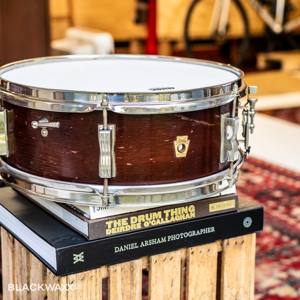 VINTAGE: Ludwig Pioneer - 6 Lug - 14x5 - Natural Mahogany