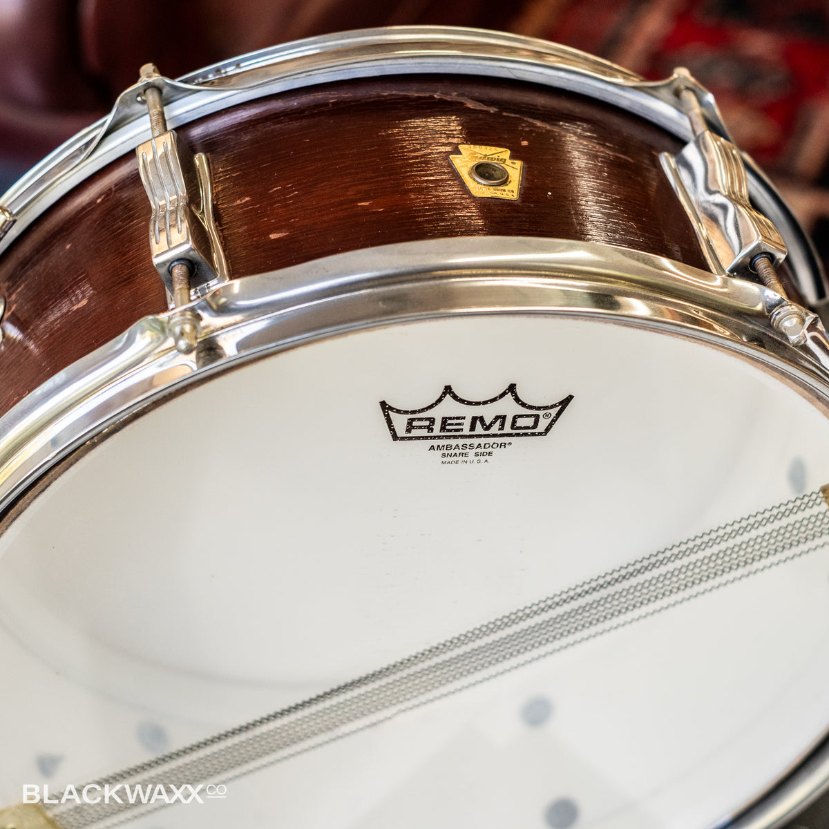 VINTAGE: Ludwig Pioneer - 6 Lug - 14x5 - Natural Mahogany