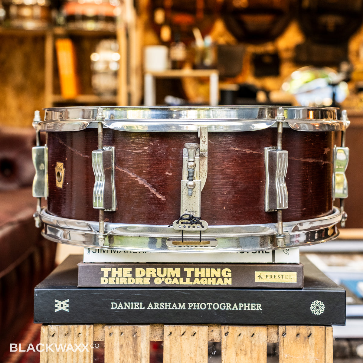 VINTAGE: Ludwig Pioneer - 6 Lug - 14x5 - Natural Mahogany