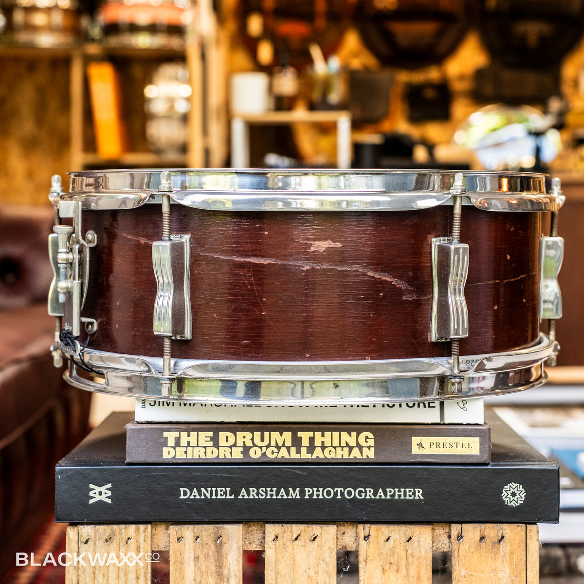 VINTAGE: Ludwig Pioneer - 6 Lug - 14x5 - Natural Mahogany