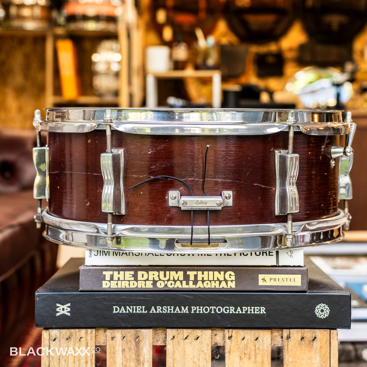 VINTAGE: Ludwig Pioneer - 6 Lug - 14x5 - Natural Mahogany
