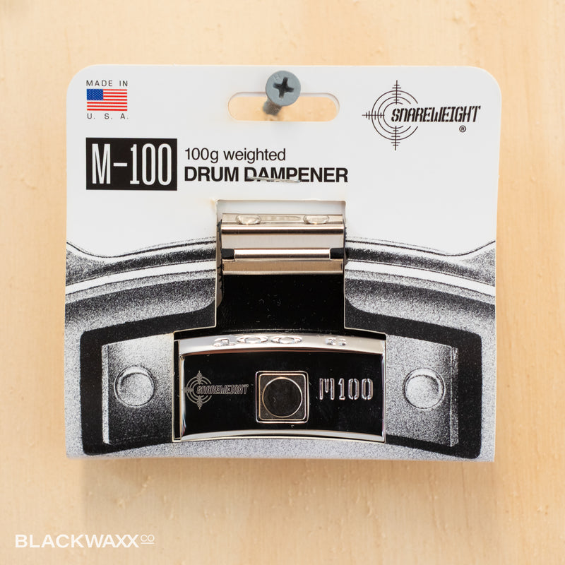 Snareweight M100 100g chrome and leather drum dampener