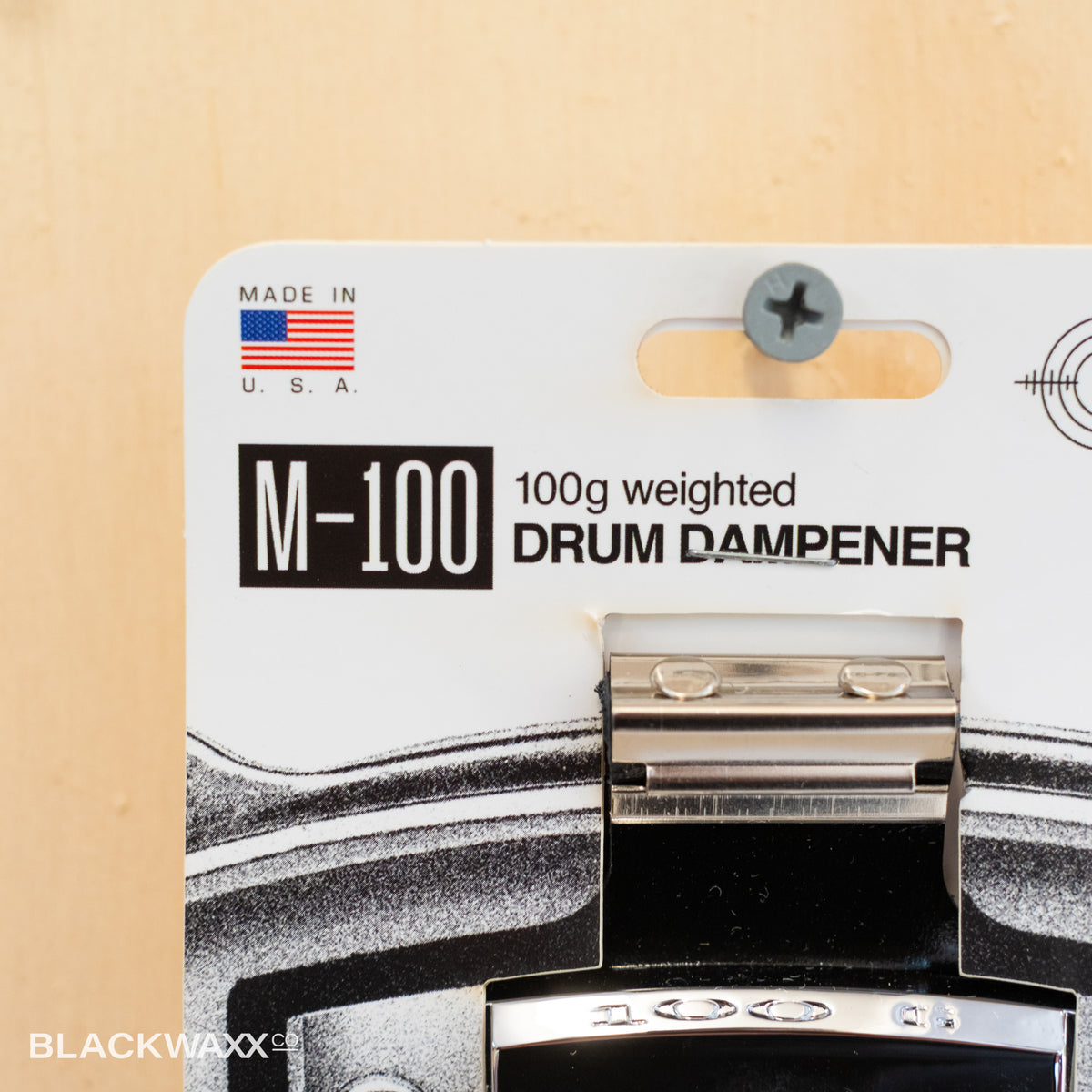 Snareweight M100 100g chrome and leather drum dampener