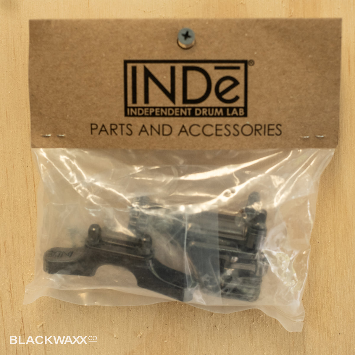 INDe Mini strainer throw-off and butt plate in black nickel