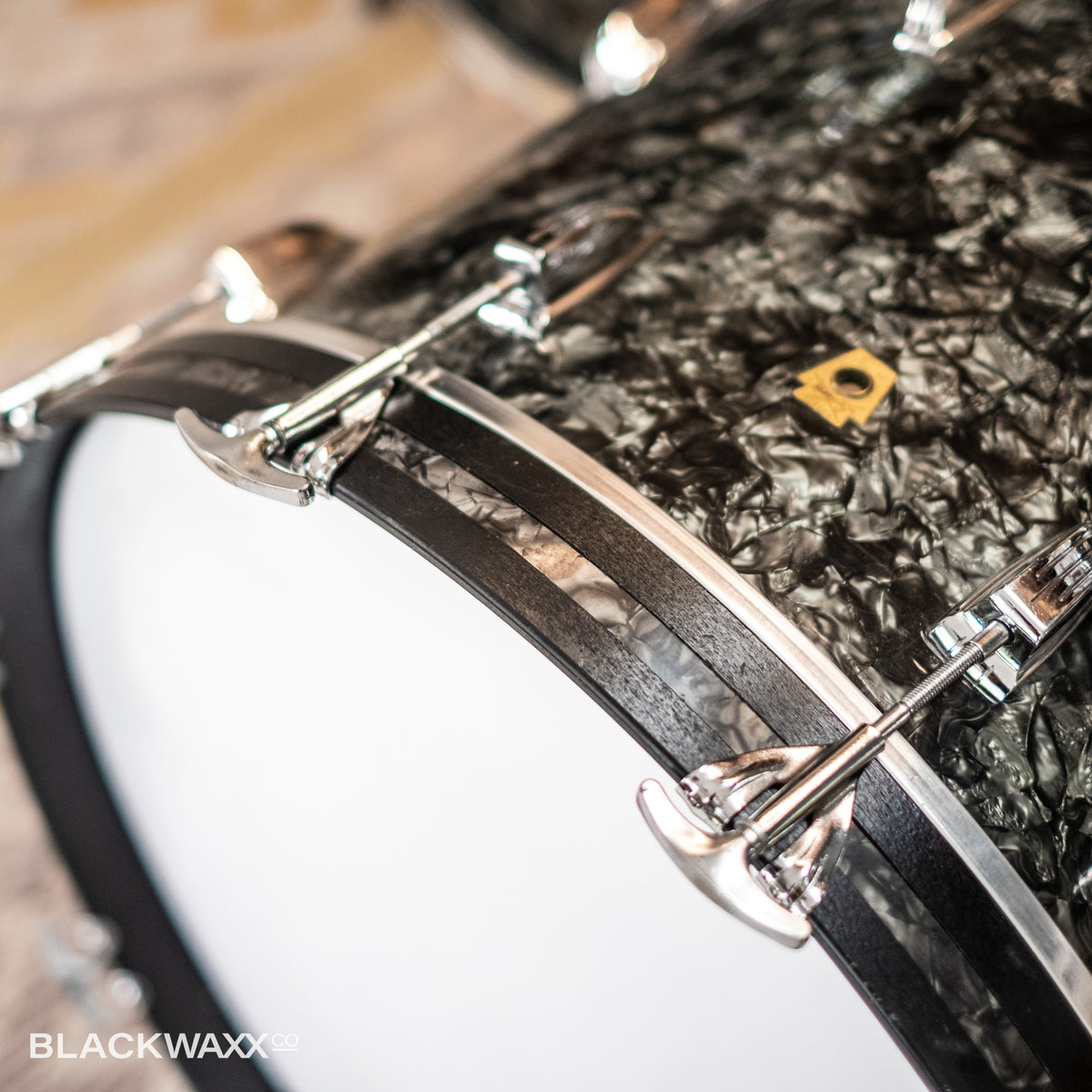 VINTAGE: Ludwig Super Classic - 22, 13, 16 - Black Diamond Pearl