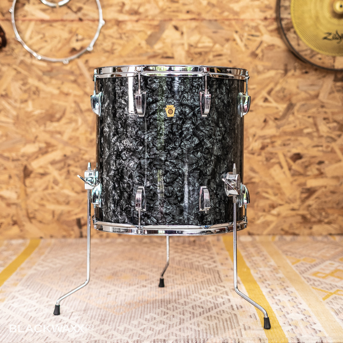 VINTAGE: Ludwig Super Classic - 22, 13, 16 - Black Diamond Pearl