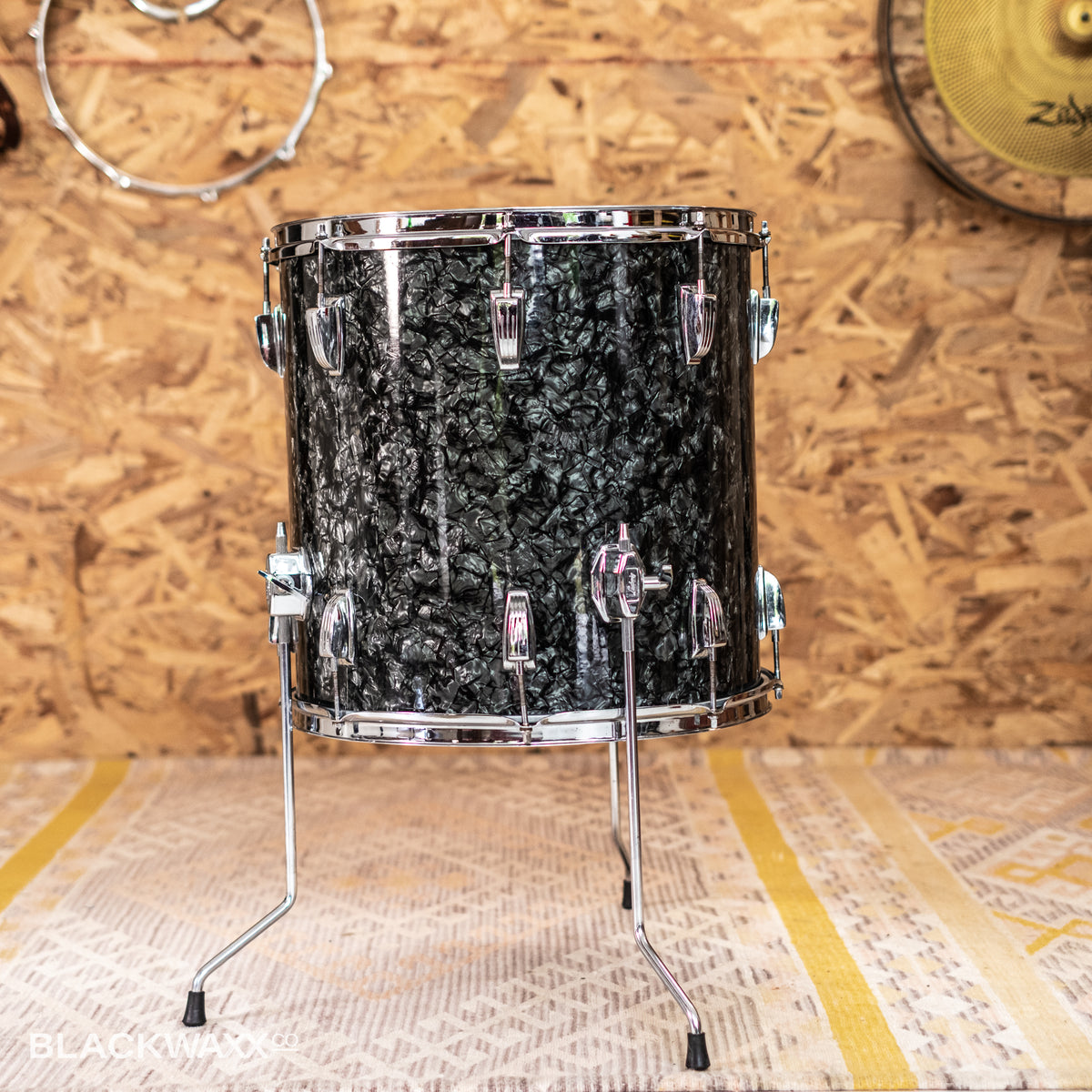 VINTAGE: Ludwig Super Classic - 22, 13, 16 - Black Diamond Pearl
