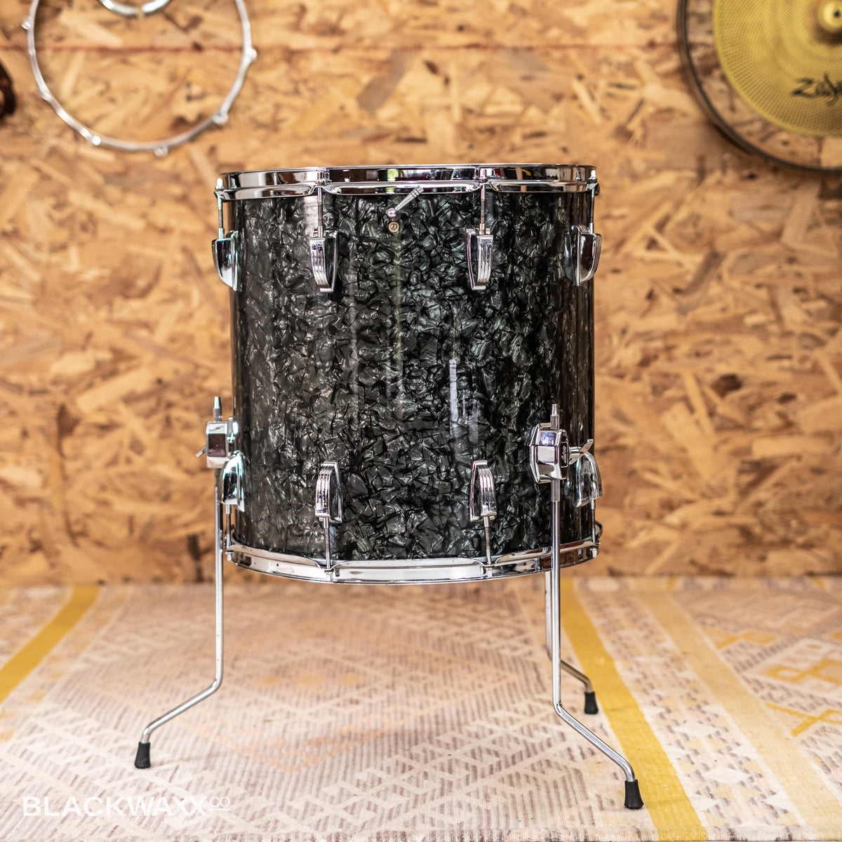 VINTAGE: Ludwig Super Classic - 22, 13, 16 - Black Diamond Pearl