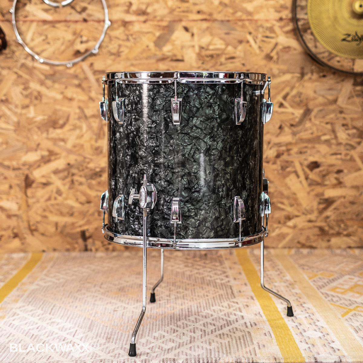 VINTAGE: Ludwig Super Classic - 22, 13, 16 - Black Diamond Pearl