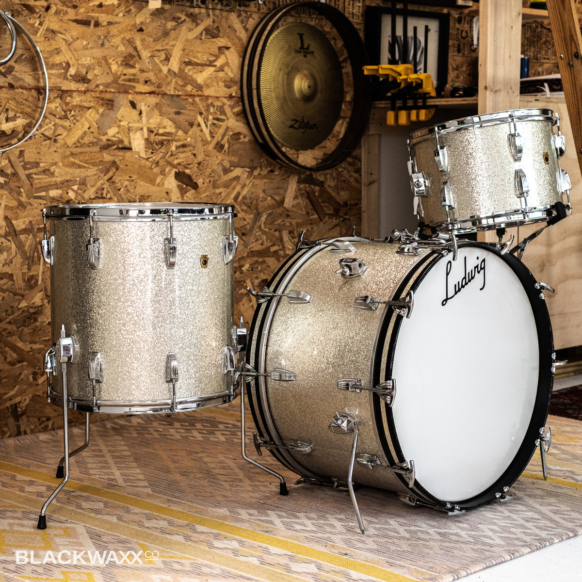 VINTAGE: Ludwig Super Classic - 22, 13, 16 - Silver Sparkle (1967)