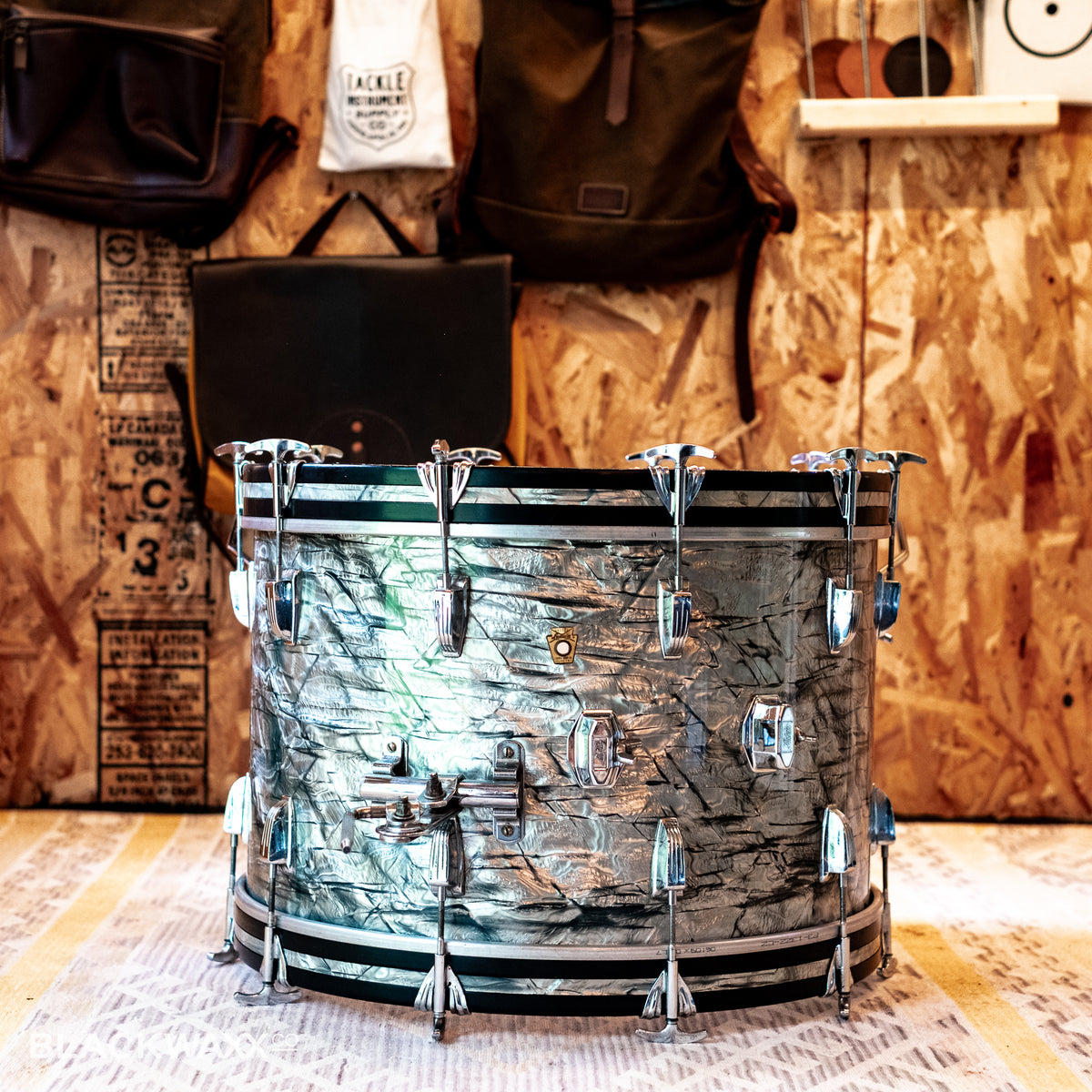 VINTAGE: Ludwig Super Classic - 22, 13, 16 - Sky Blue Pearl