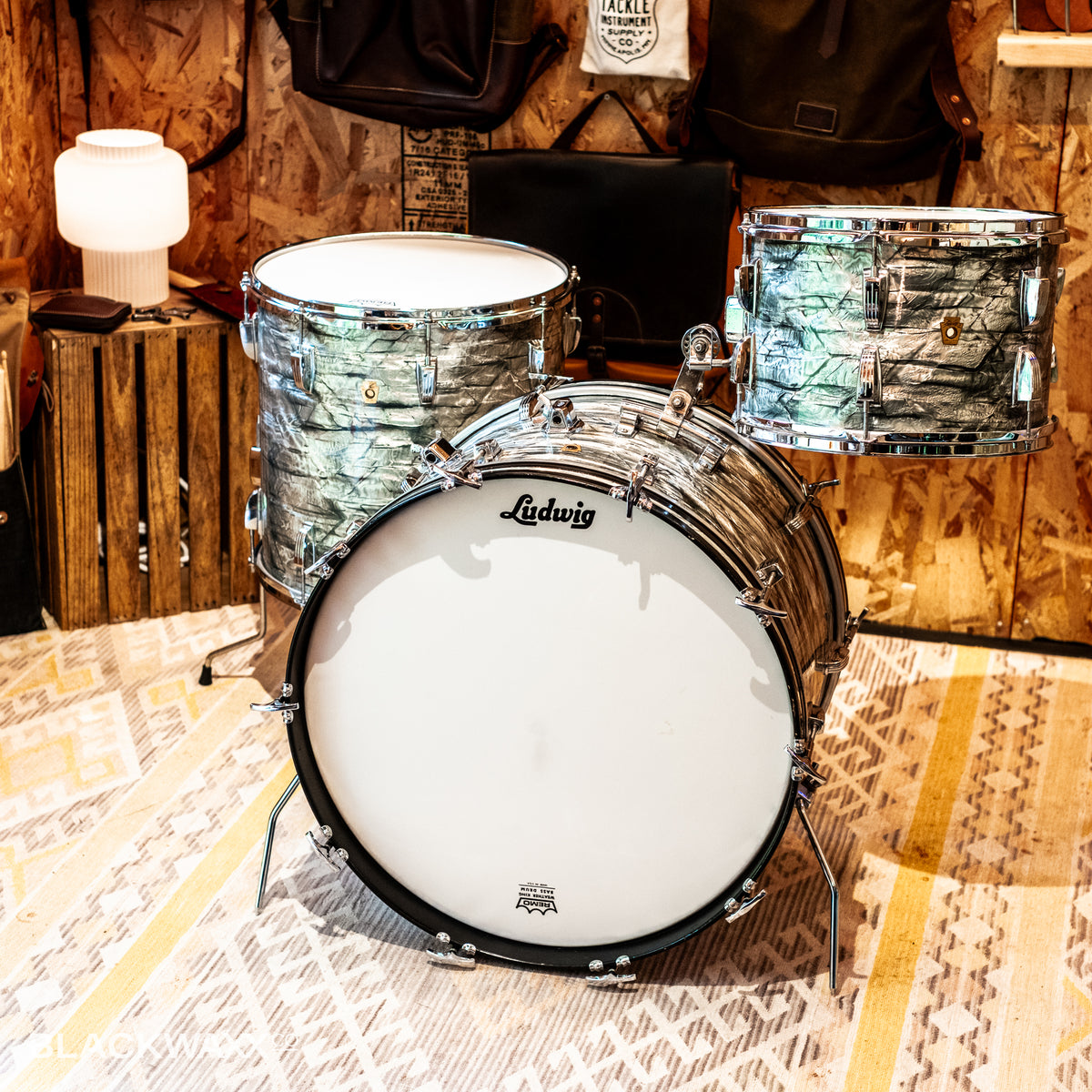 VINTAGE: Ludwig Super Classic - 22, 13, 16 - Sky Blue Pearl