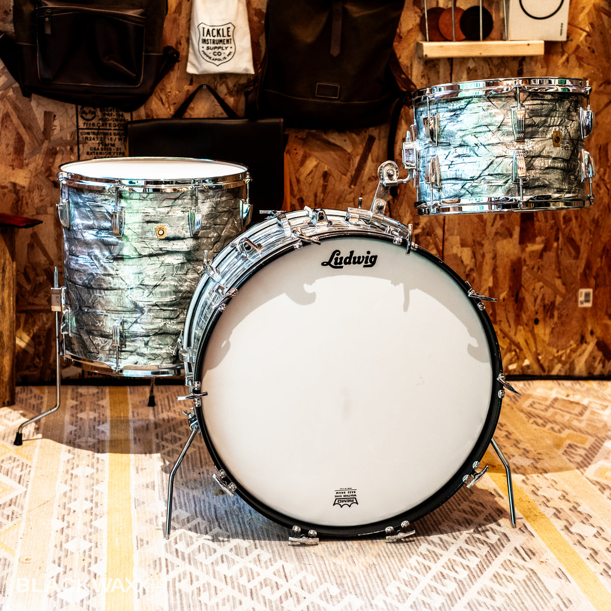 VINTAGE: Ludwig Super Classic - 22, 13, 16 - Sky Blue Pearl
