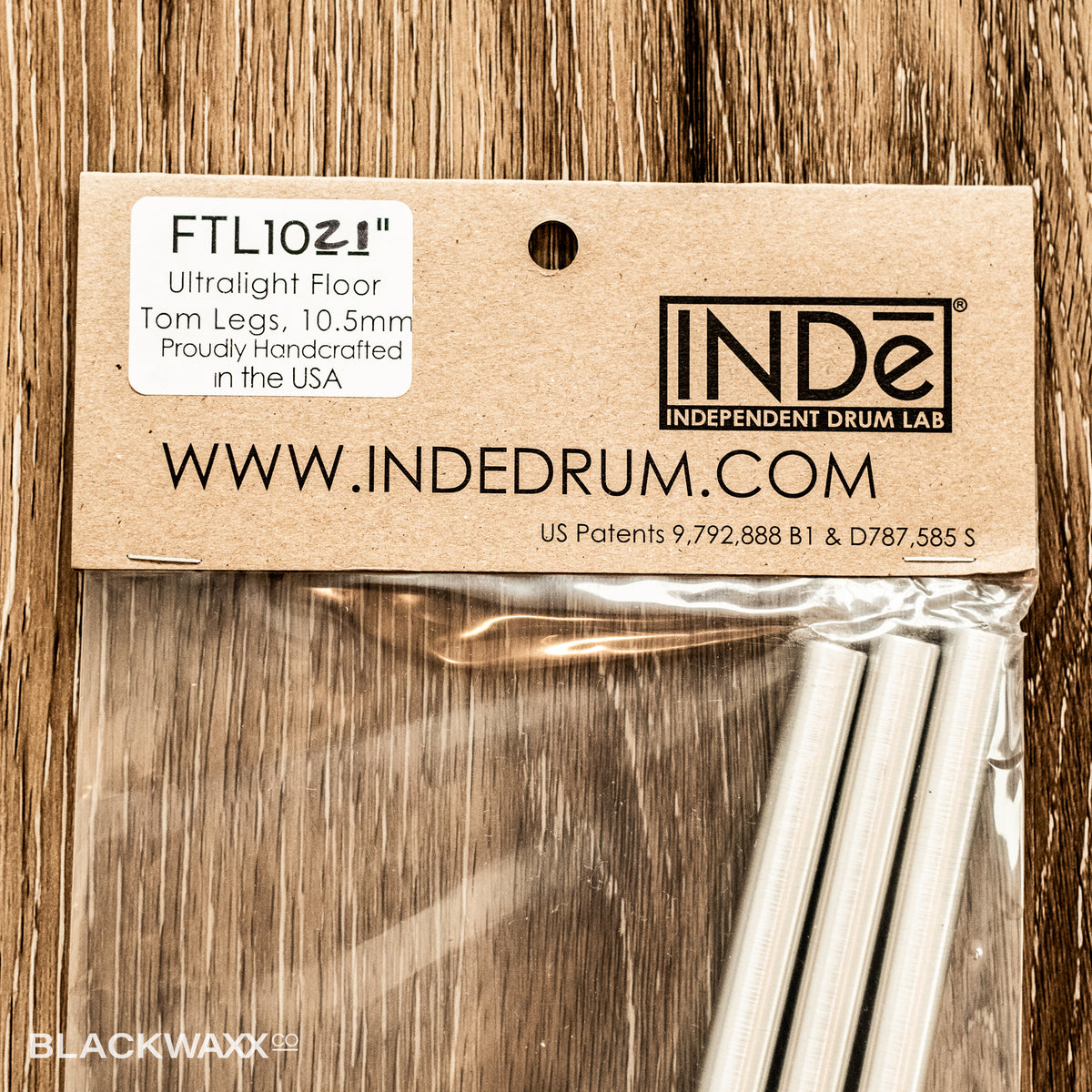 INDe ultralight brushed aluminium floor tom legs