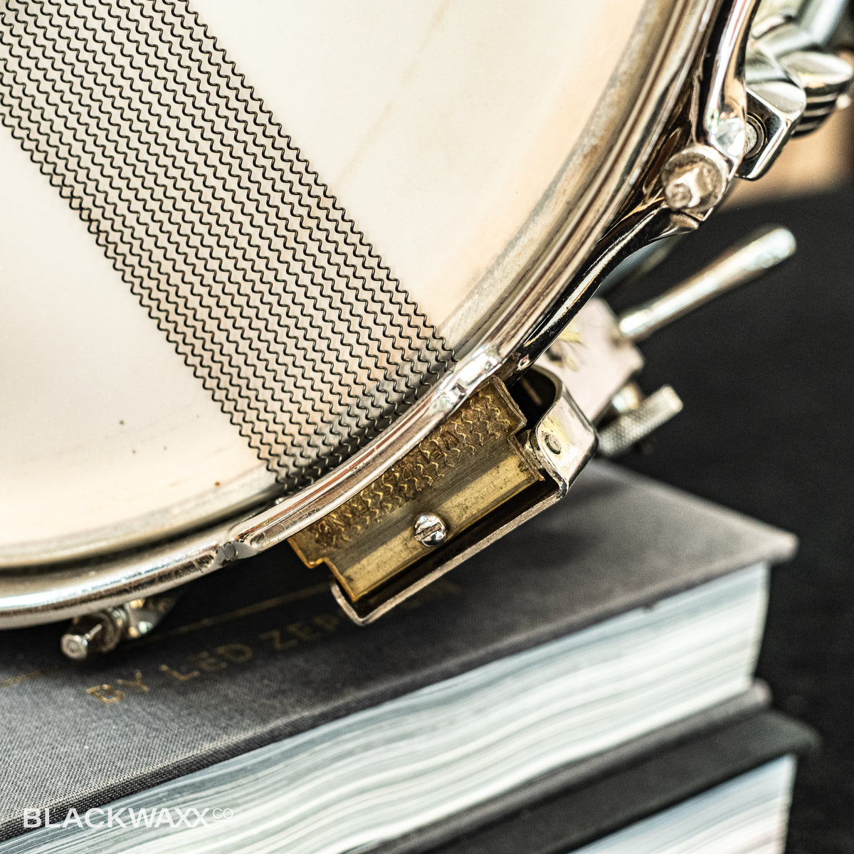VINTAGE: WFL 'Classic' - 1950's - White Marine Pearl - Mahogany w/ re-rings