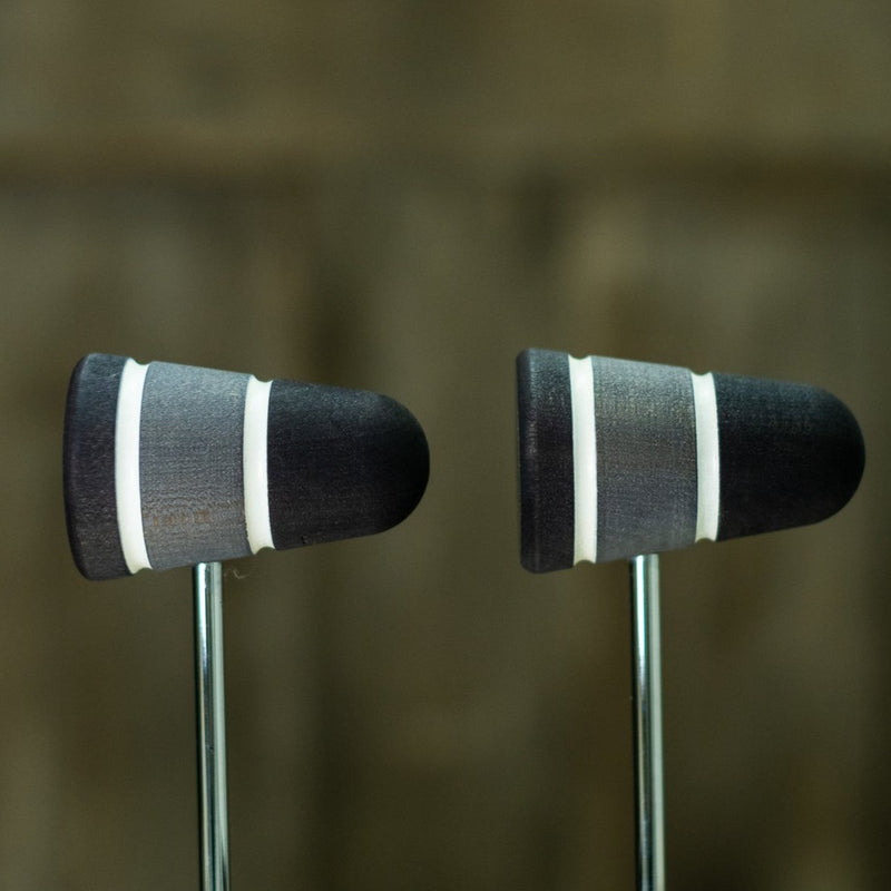 Low Boy - Black/SIiver/Black with White Stripes (x 2)