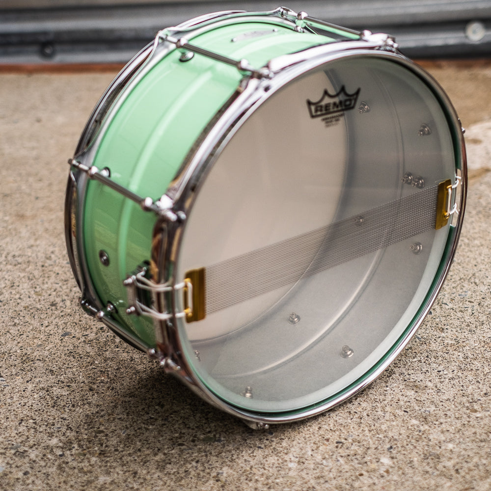 C&C - Aluminium Snare - Menta Green Gloss - 14x6.5