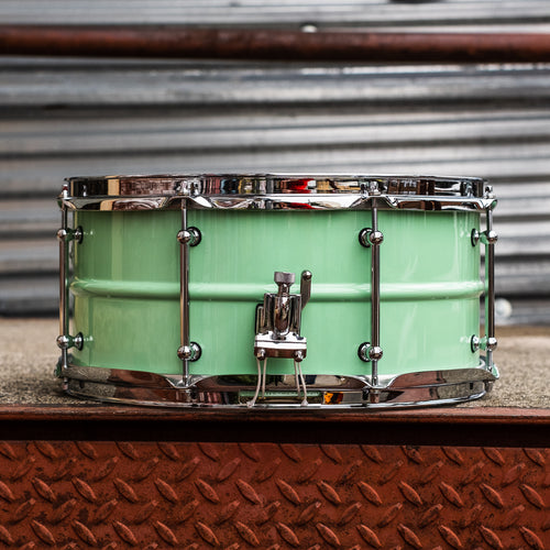 C&C - Aluminium Snare - Menta Green Gloss - 14x6.5