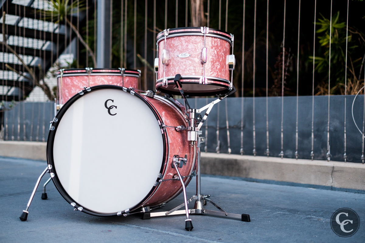 C&C PDI - Bop Beat - Rose Marine Pearl w/ Wood Hoops