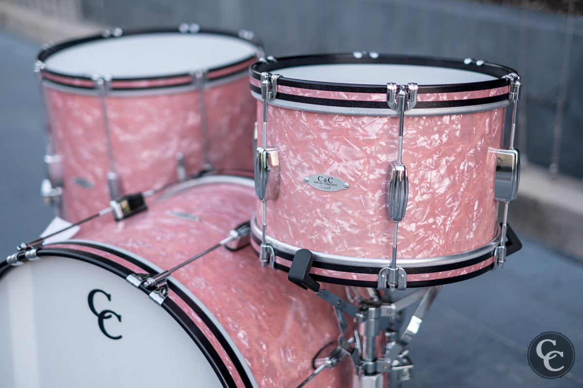 C&C PDI - Bop Beat - Rose Marine Pearl w/ Wood Hoops