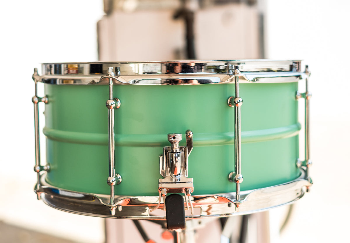 C&C - Aluminium Snare - Vintage Green - 14x6.5