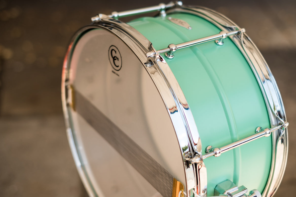 C&C - Aluminium Snare - Vintage Green - 14x6.5