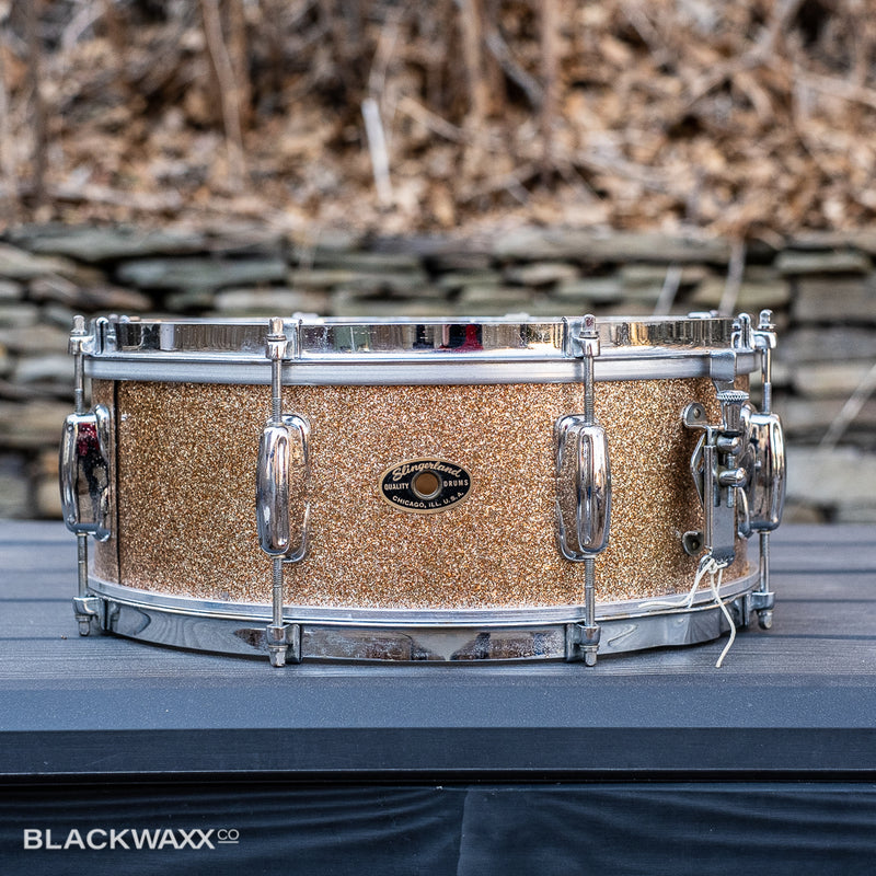 VINTAGE: Slingerland Radio King - 14x5.5 - 50's Champagne Sparkle