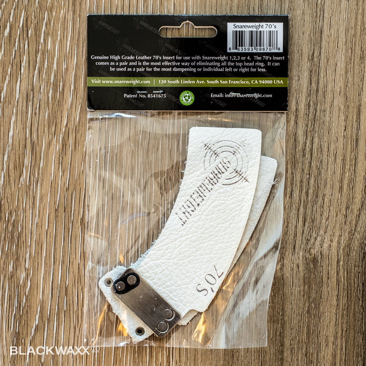Snareweight 70's leather inserts in white