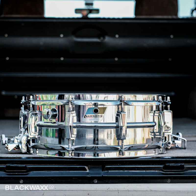 VINTAGE: Ludwig Supraphonic Super Sensitive 14x5 - 70's (Pointed Blue Olive Badge) - 1088249