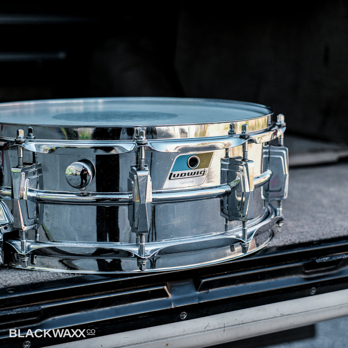 VINTAGE: Ludwig Supraphonic Super Sensitive 14x5 - 70's (Pointed Blue Olive Badge) - 1088249