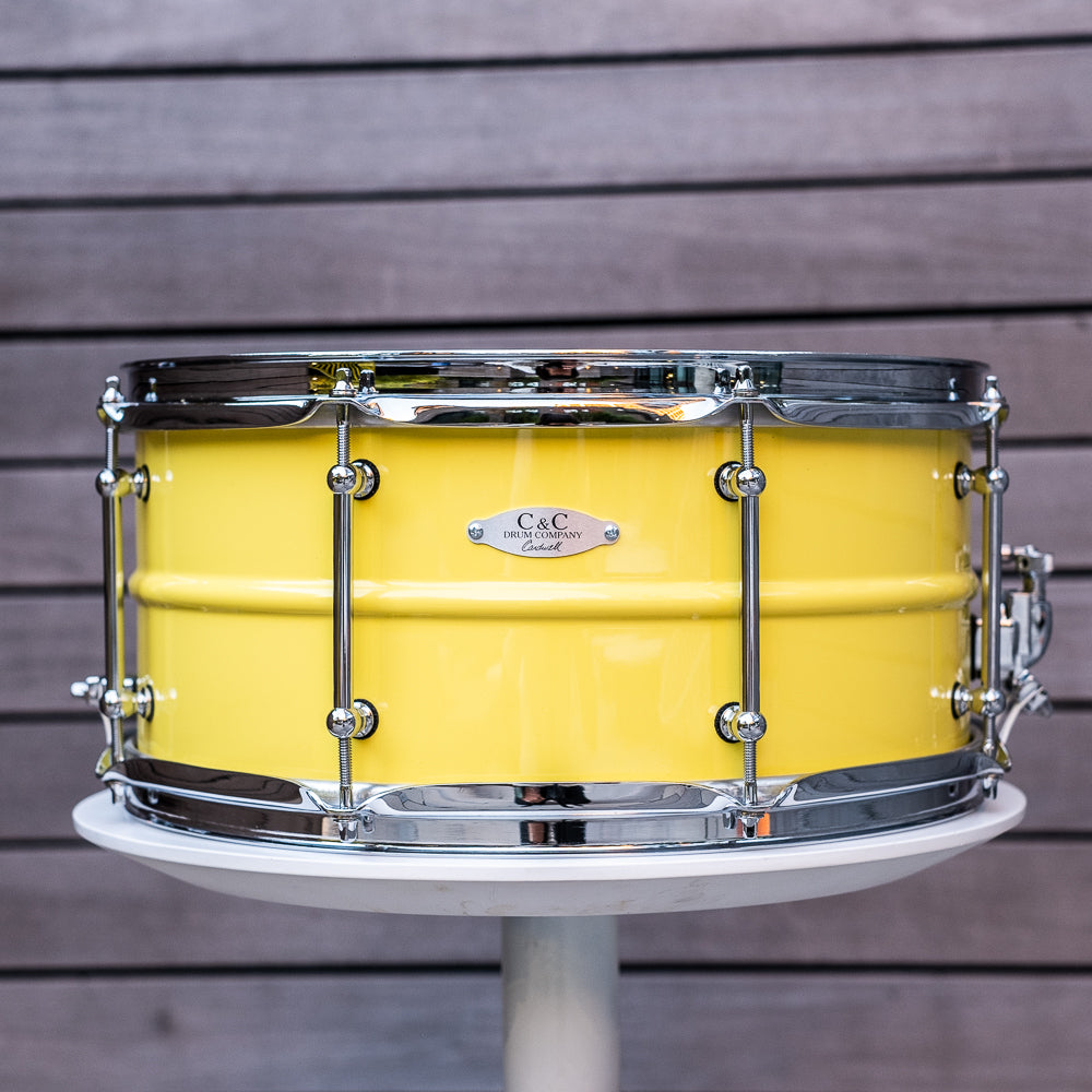 C&C - Aluminium Snare - Wattle Yellow Gloss - 14x6.5