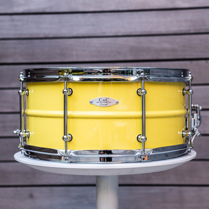 C&C - Aluminium Snare - Wattle Yellow Gloss - 14x6.5