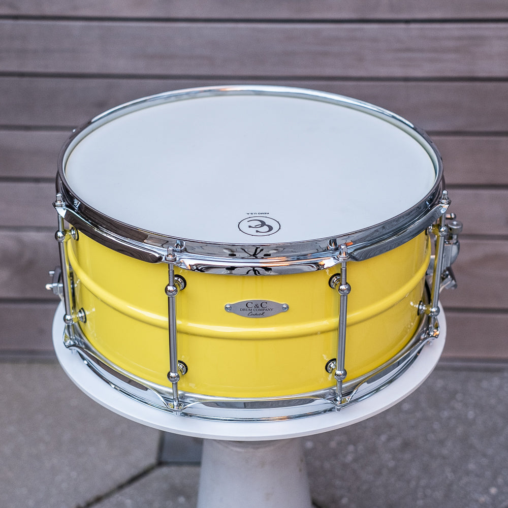 C&C - Aluminium Snare - Wattle Yellow Gloss - 14x6.5