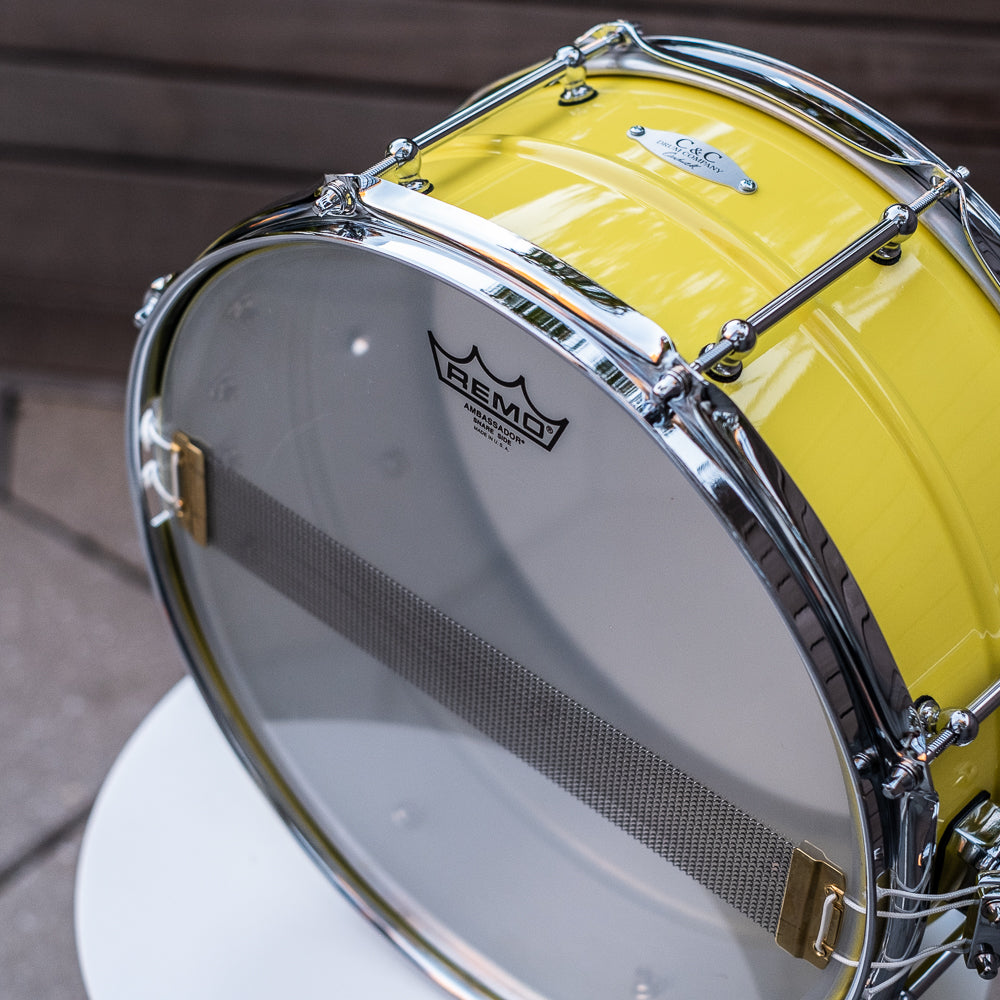 C&C - Aluminium Snare - Wattle Yellow Gloss - 14x6.5