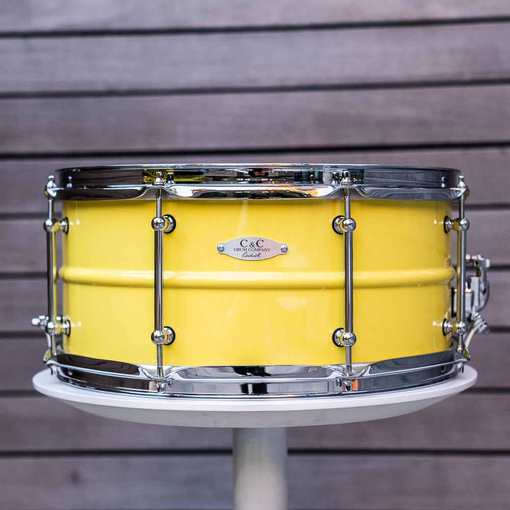 C&C - Aluminium Snare - Wattle Yellow Gloss - 14x6.5
